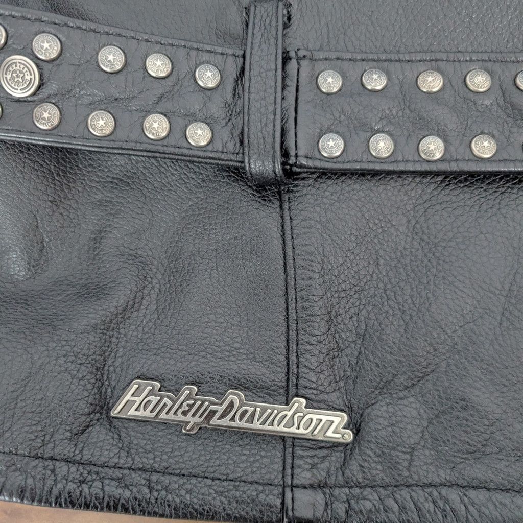 Harley Davidson Harley Davidson Studded Black Leather Motorcycle Jacket XL Size XL / US 12-14 / IT 48-50 - 6 Thumbnail