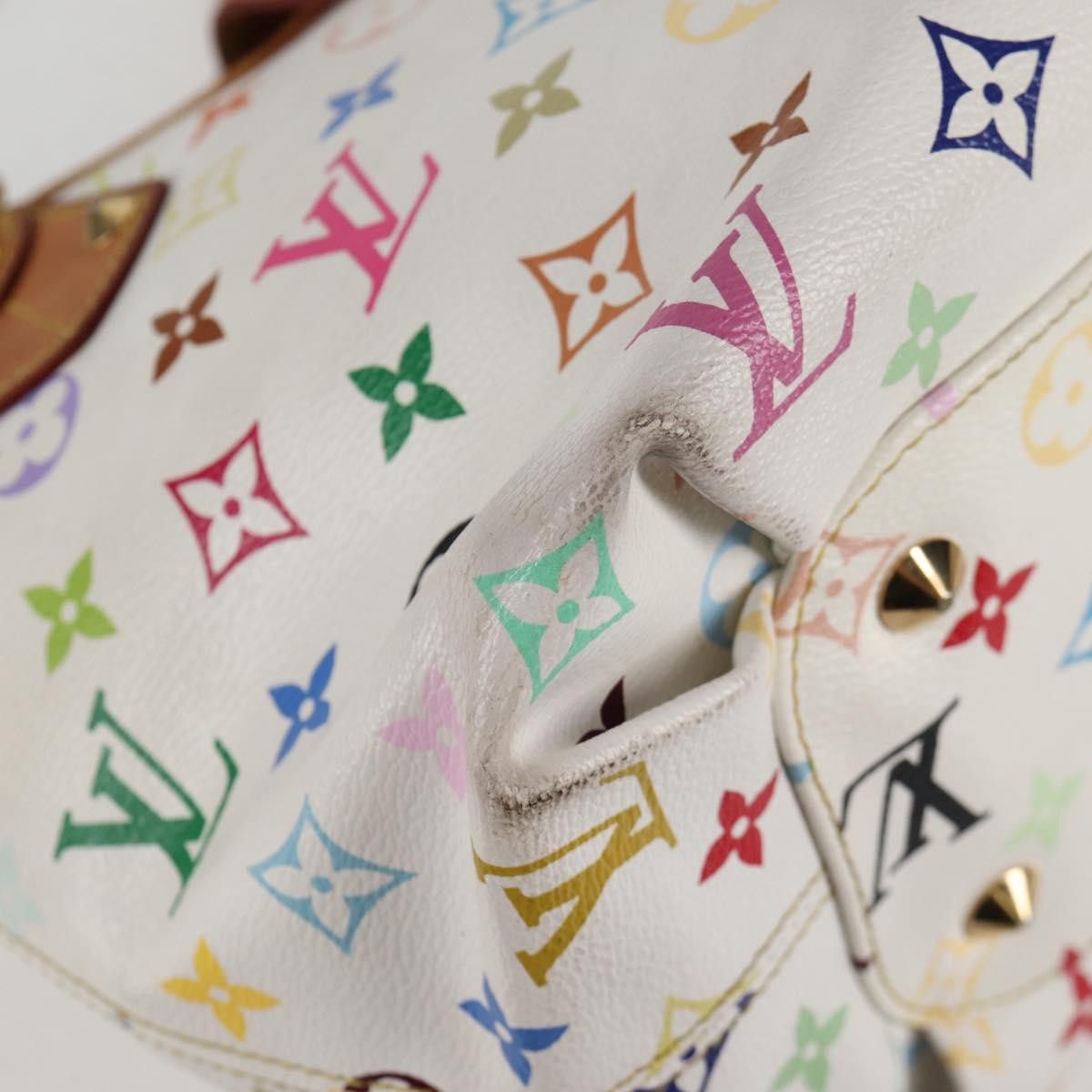 Louis Vuitton LOUIS VUITTON Monogram Multicolor Annie MM Tote Bag White Size ONE SIZE - 16 Thumbnail