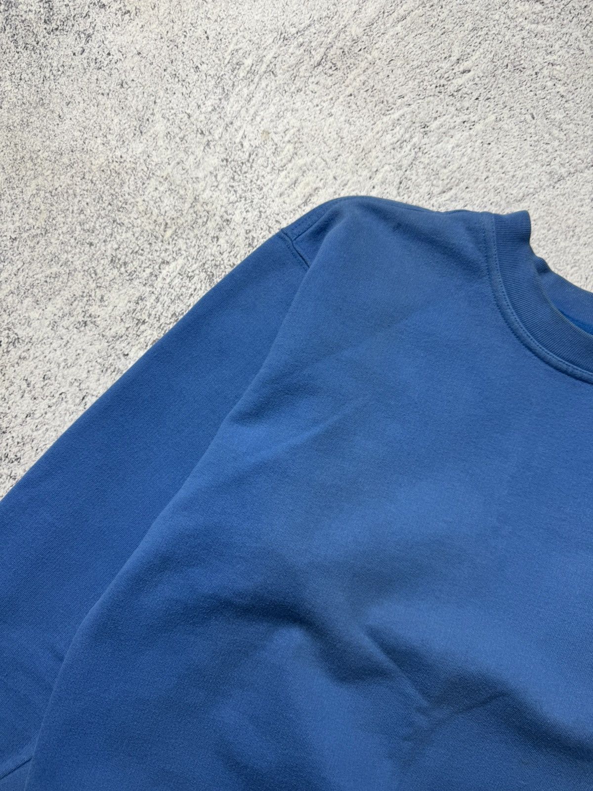 Nike Vintage Nike Blue Sweatshirt Mini Logo Rare Streetwear Size S / US 4 / IT 40 - 6 Thumbnail