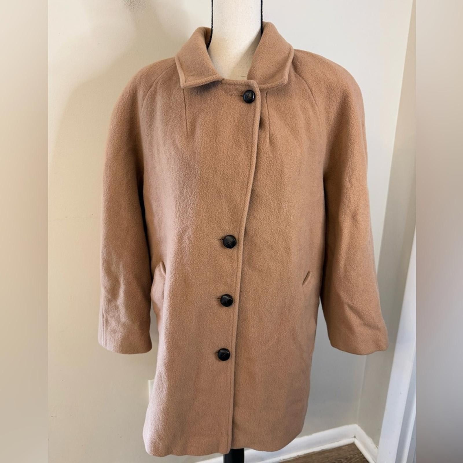 Other Classic tan wool blend coat lined heavyweight SZ 12 Size XL / US 12-14 / IT 48-50 - 4 Thumbnail