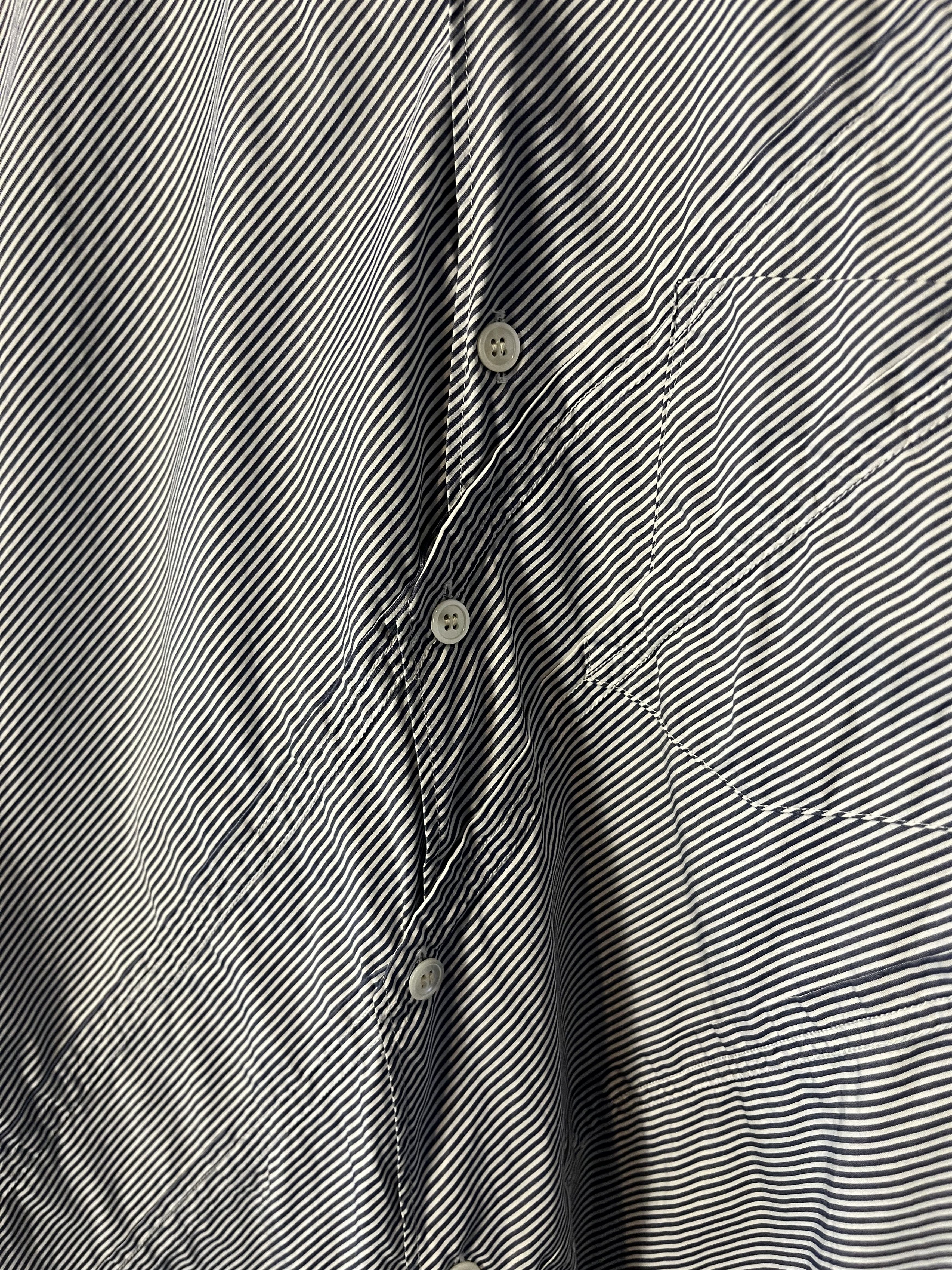 Comme des Garcons × Comme des Garcons Homme Plus AW08 Comme Des Garcons X H&M Assymetrical Striped Shirt Size US S / EU 44-46 / 1 - 5 Thumbnail
