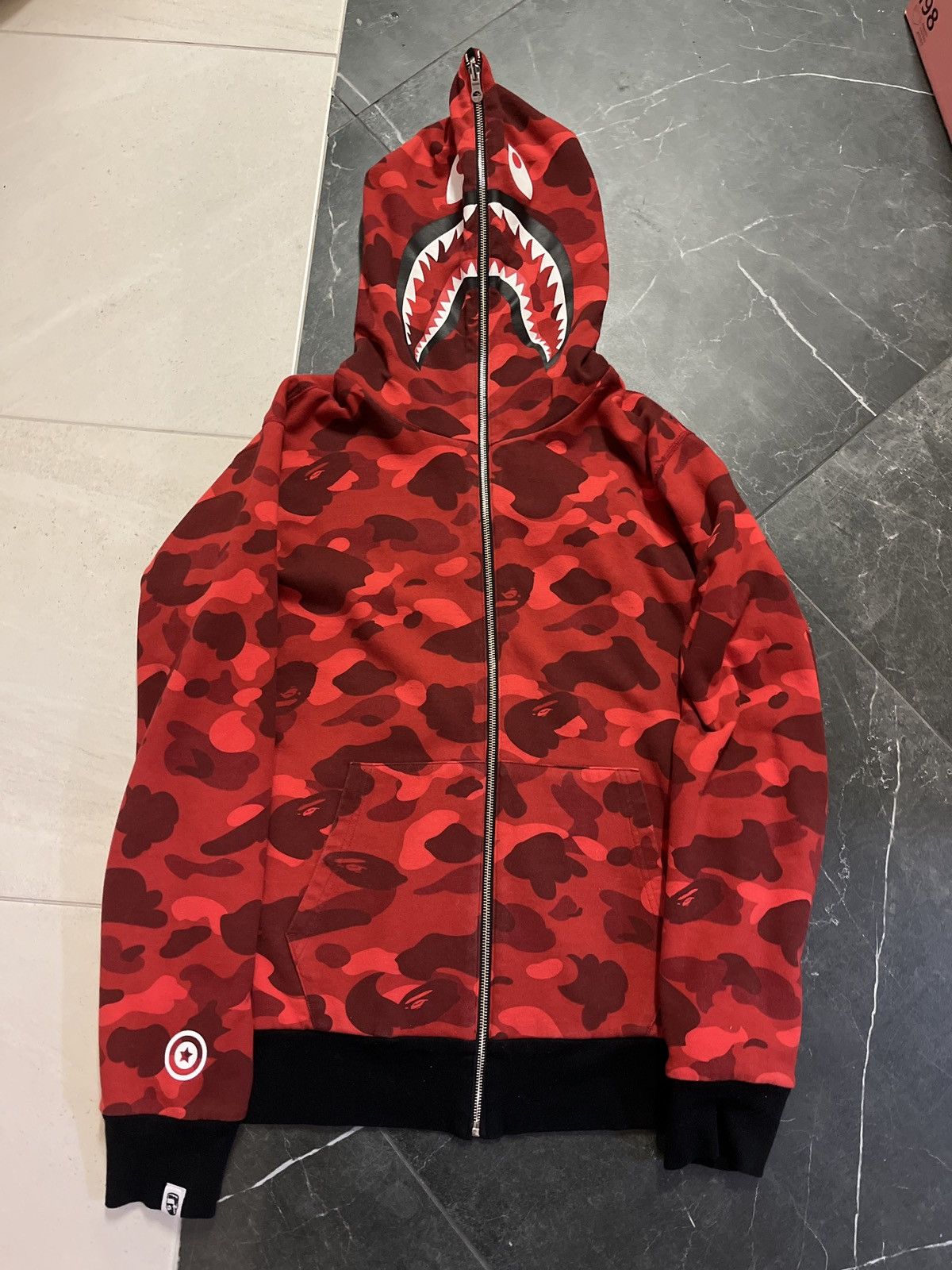 Bape Color Camo Reversible Shark Full Zip Hoodie Grailed