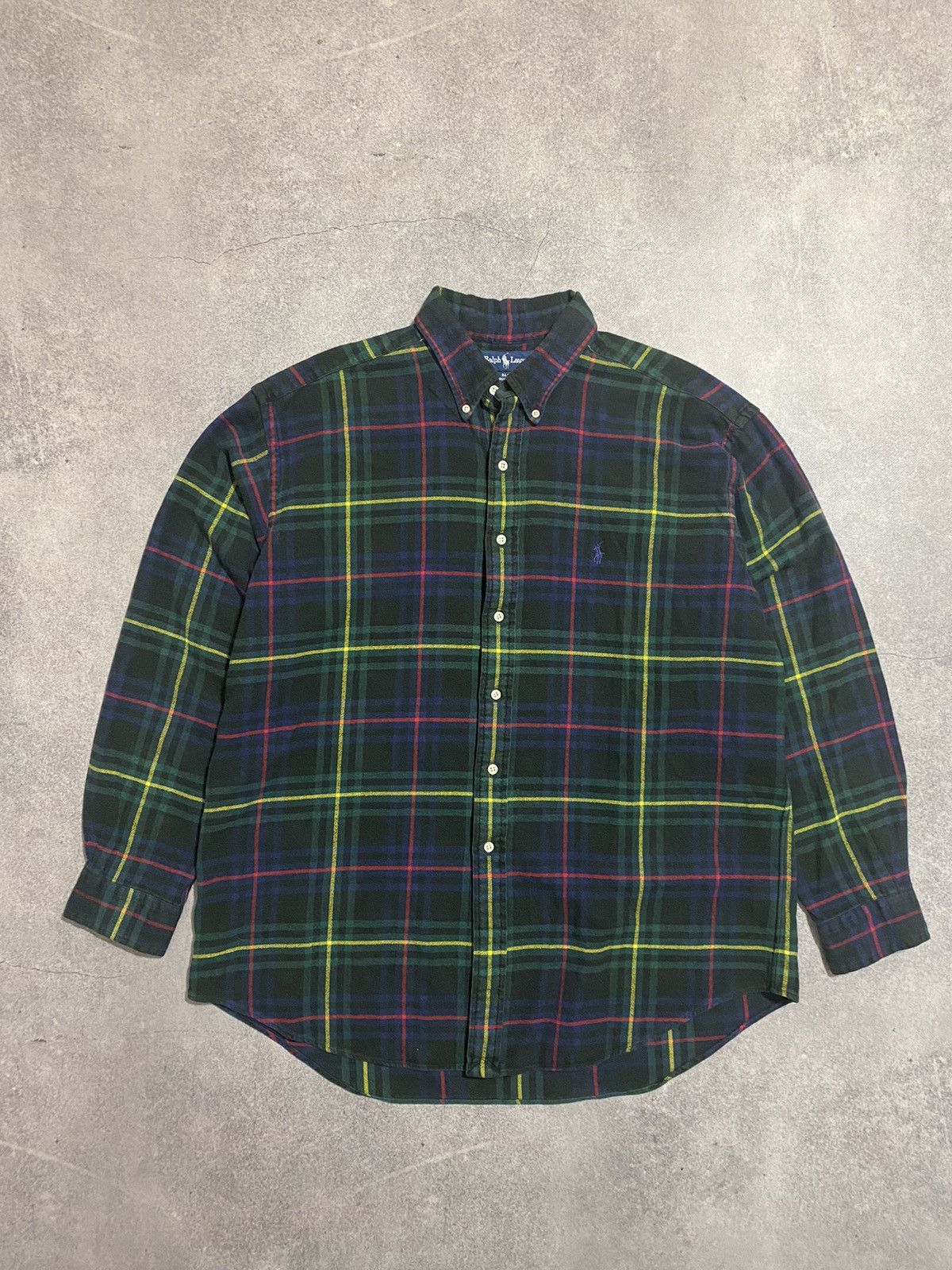 Vintage Ralph Lauren Flannel Plaid Blake Long Sleeve Shirt
