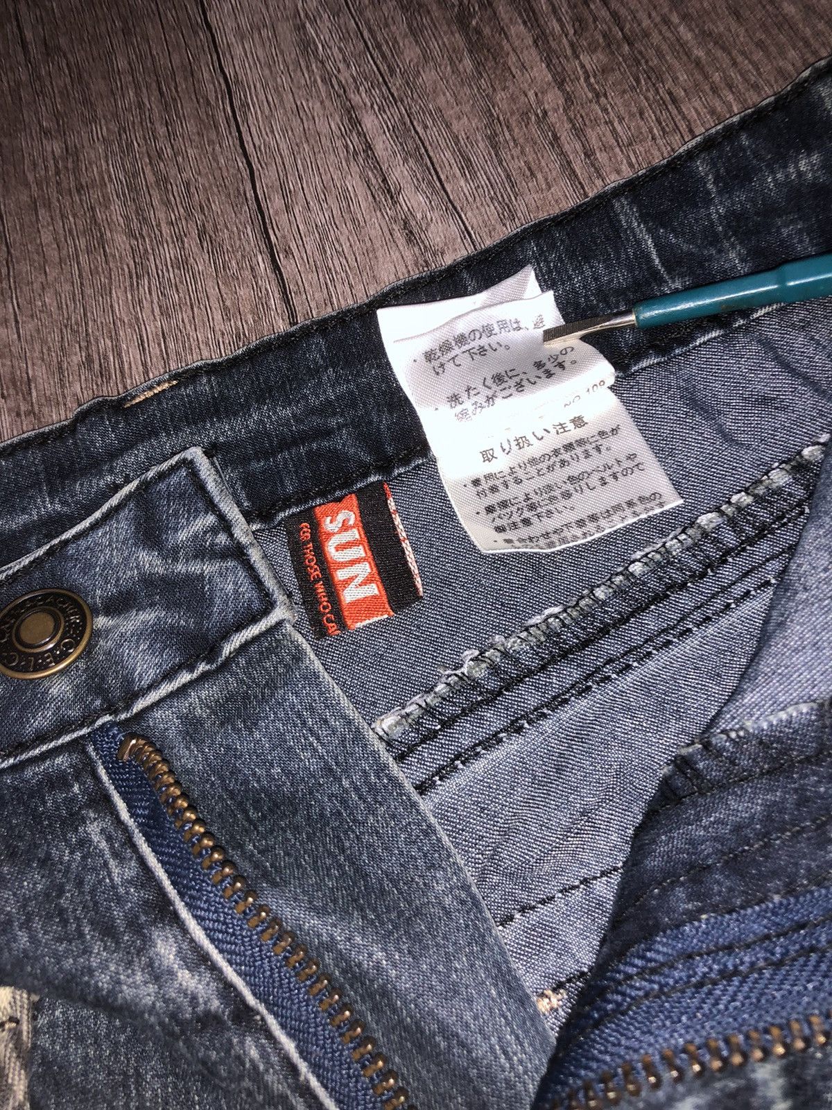 Designer × Japanese Brand Vintage Sun Rose Bush Pant Stretchable Jeans Size 27" / US 4 / IT 40 - 13 Thumbnail