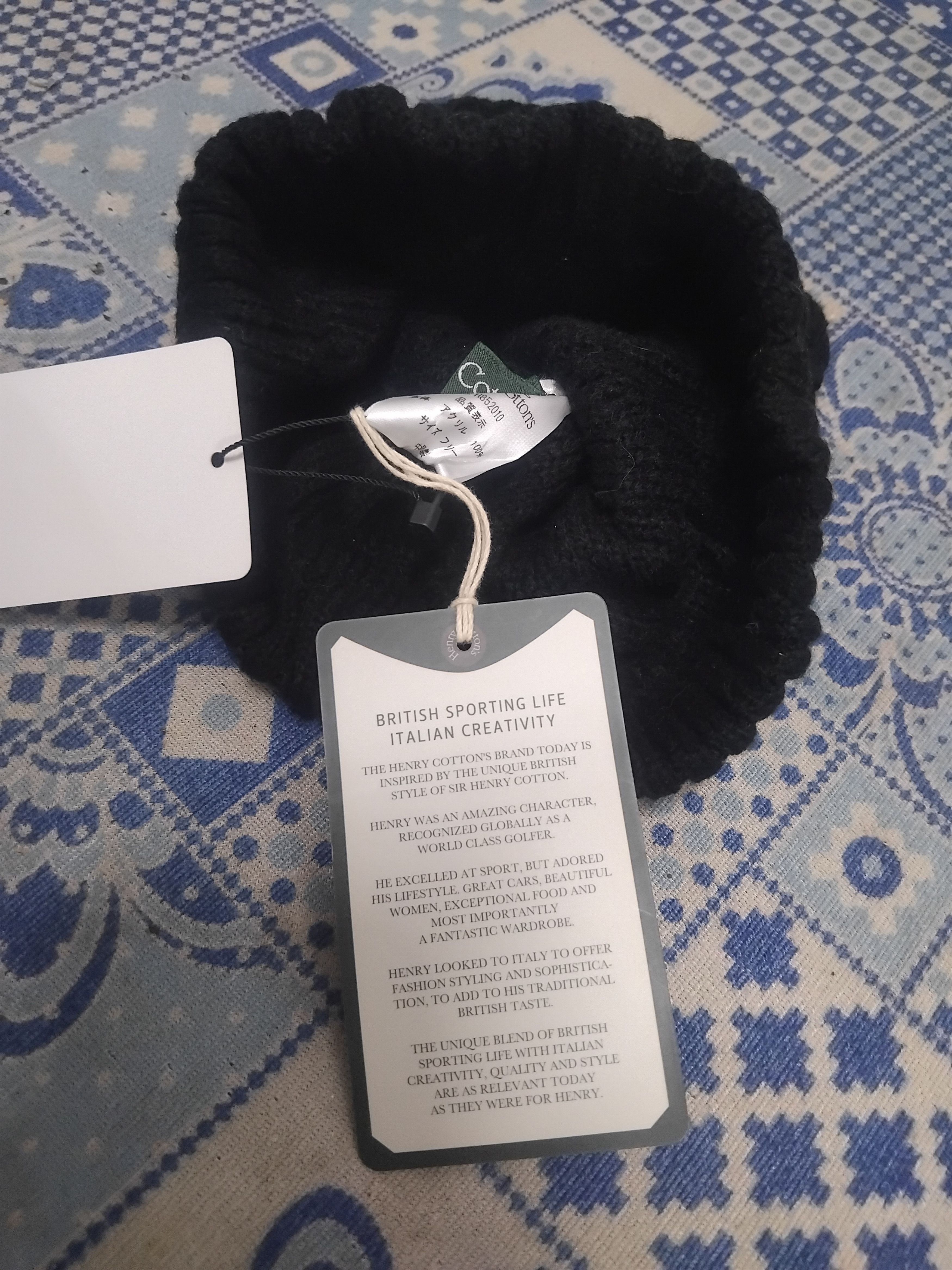 Henry Cotton's Henry Cottons black colour beanie Size ONE SIZE - 3 Thumbnail