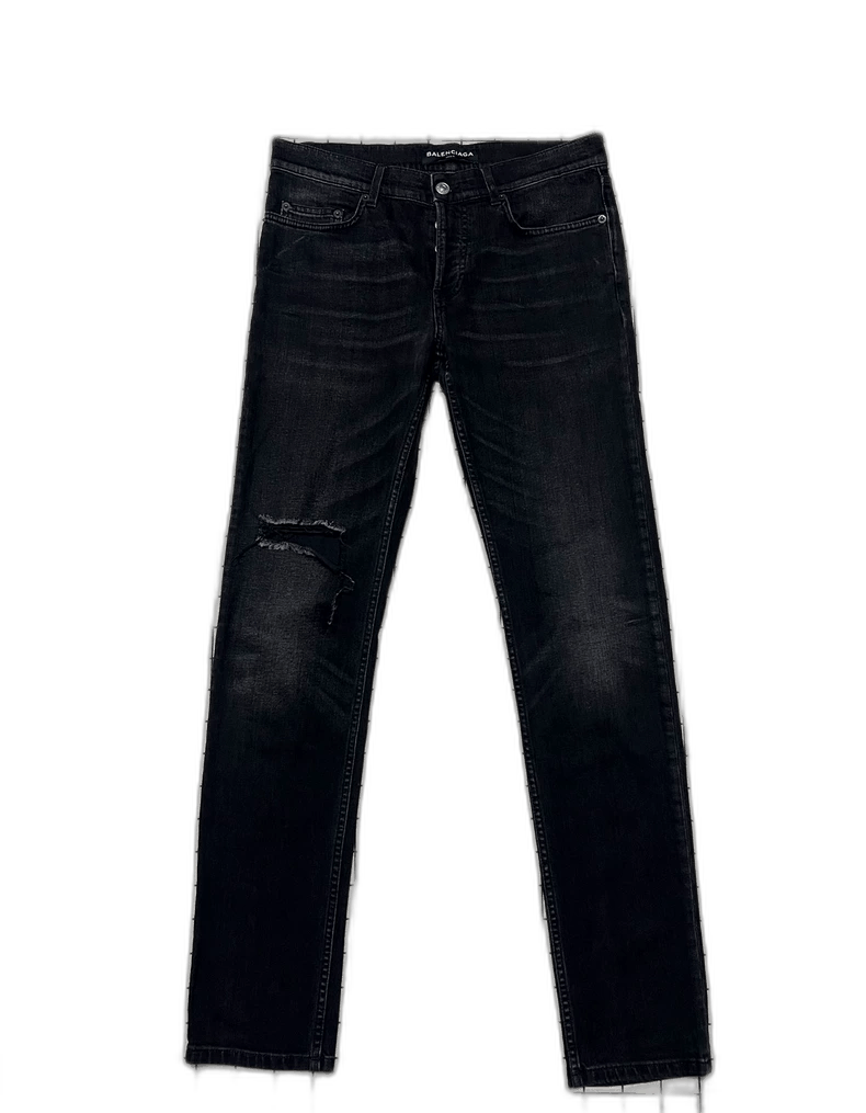 Balenciaga Balenciaga Distressed Denim Jeans Size 30-2506 Size US 30 / EU 46 - 1 Thumbnail