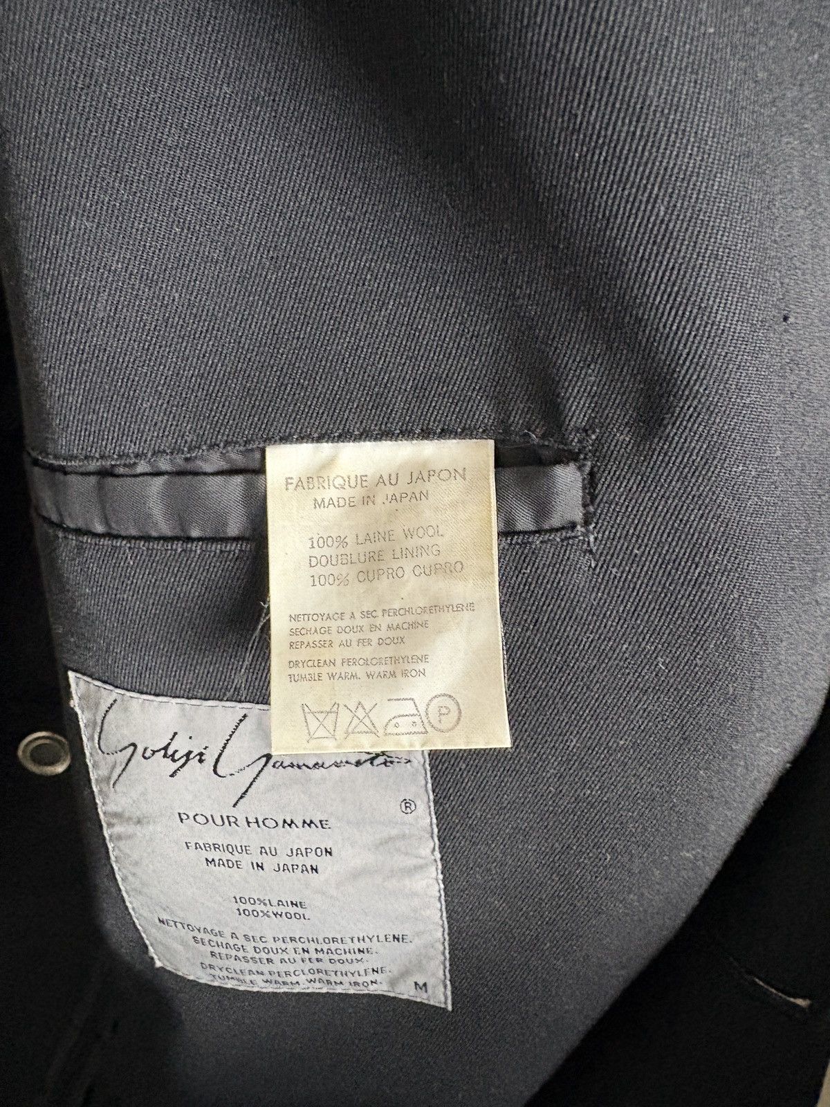 Yohji Yamamoto Yohji Yamamoto 90s/2000s Pour Homme Blazer Size M / US 6-8 / IT 42-44 - 7 Thumbnail