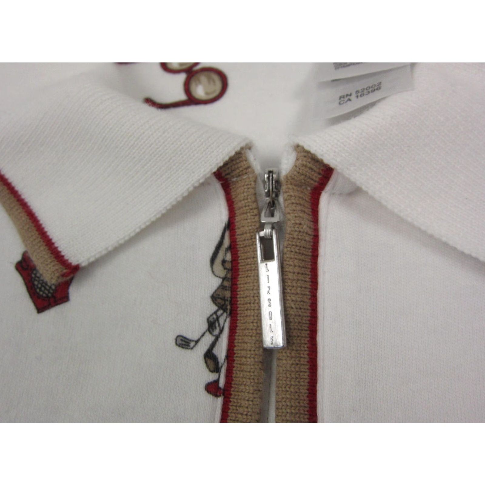 Liz Claiborne Liz Claiborne Polo Shirt Womens Small White Colorful Basic Casual Knit 100% Cotton Short Sleeve Cap Closure Bag AOP Modern Womens Apparel Polo shirt Size M / US 6-8 / IT 42-44 - 4 Thumbnail