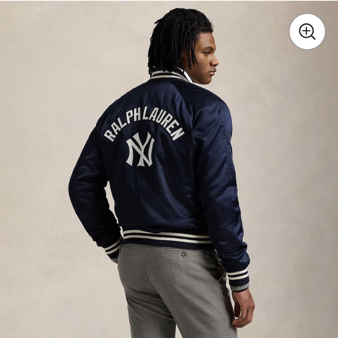 Ralph Lauren Yankees Polo Ralph Lauren Navy Satin Jacket Size S / US 4 / IT 40 - 2 Thumbnail