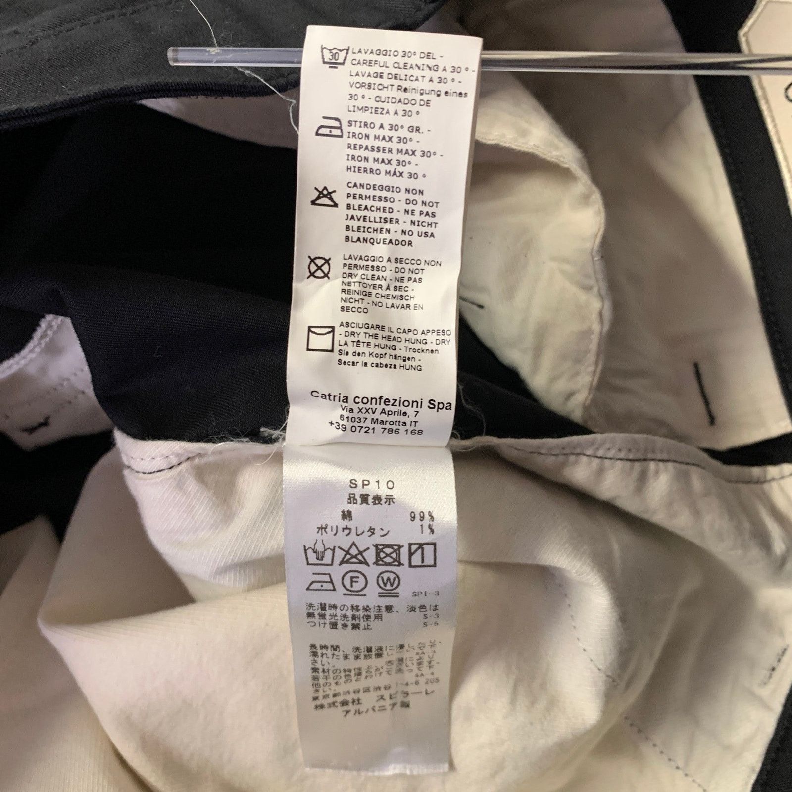 Other YCHAI Size 34 Black Solid Cotton Blend Cargo Casual Pants Size US 34 / EU 50 - 6 Thumbnail