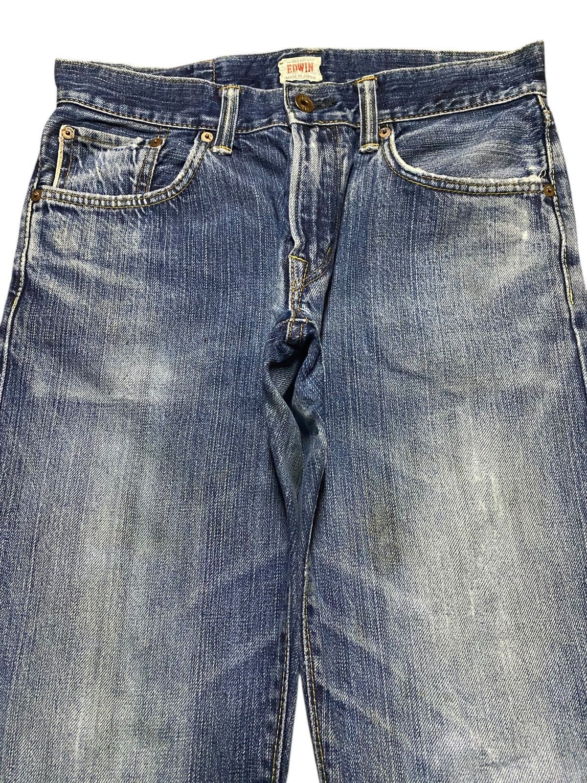 Junya Watanabe Vintage Japanese Brand Edwin 505 zxx Selvedge Distressed Size US 30 / EU 46 - 3 Thumbnail