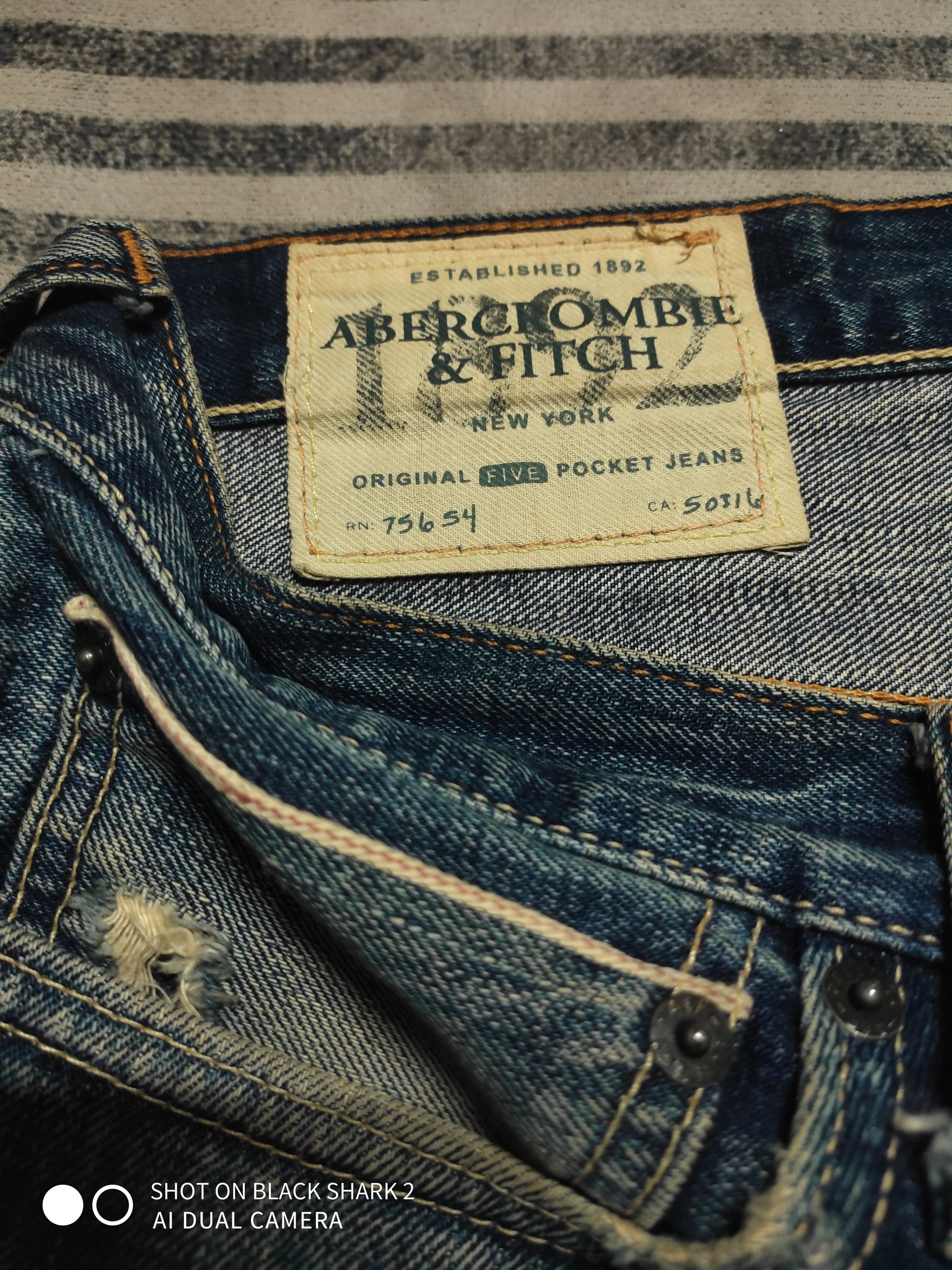 Abercrombie & Fitch ABERCROMBIE & FITCH Selvedge jeans Size US 32 / EU 48 - 6 Thumbnail