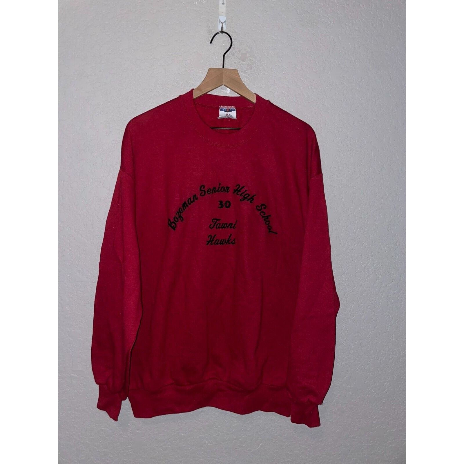 Jerzees Vintage Bozeman Sweatshirt Crewneck Senior High School 90s Size US XL / EU 56 / 4 - 1 Thumbnail