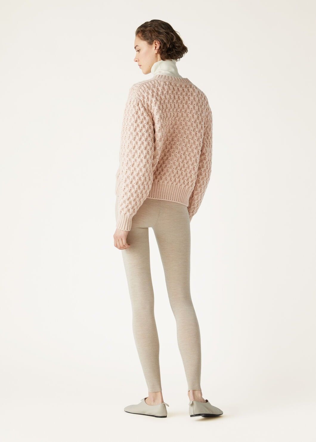 Loro Piana o1w1db10825 FAO3404 Vallé Crewneck Sweater in Pink Size M / US 6-8 / IT 42-44 - 5 Thumbnail