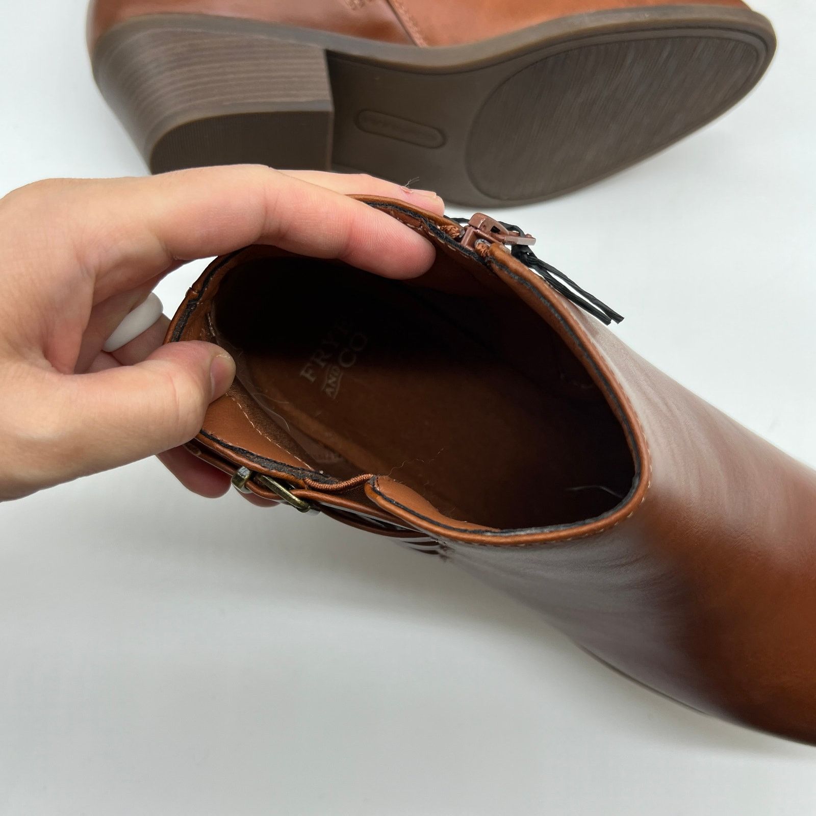 Other Frye and Co. Womens Boden Saddles Style Brown Heel Size US 9.5 / IT 39.5 - 6 Thumbnail