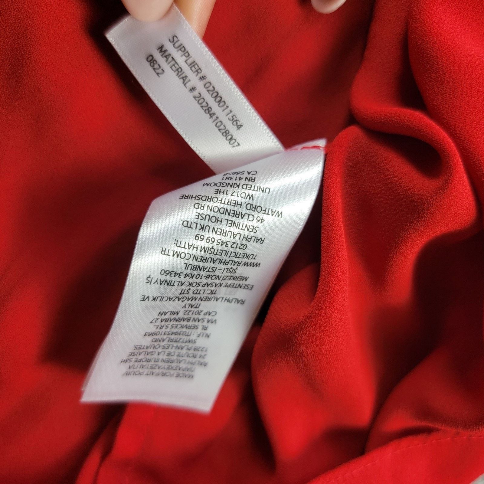 Lauren Ralph Lauren Lauren Ralph Lauren Pleated Georgette Blouson Sleeve Blouse Size XL / US 12-14 / IT 48-50 - 8 Thumbnail