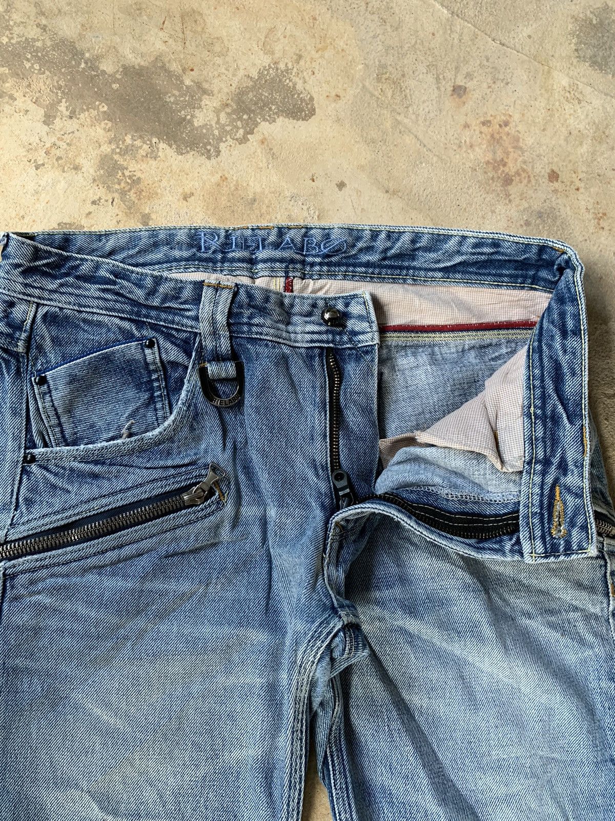 If Six Was Nine × Japanese Brand × Le Grande Bleu (L.G.B.) DISTRESSED NCFM RIELABO SELVEDGE DENIM Size US 32 / EU 48 - 15 Thumbnail