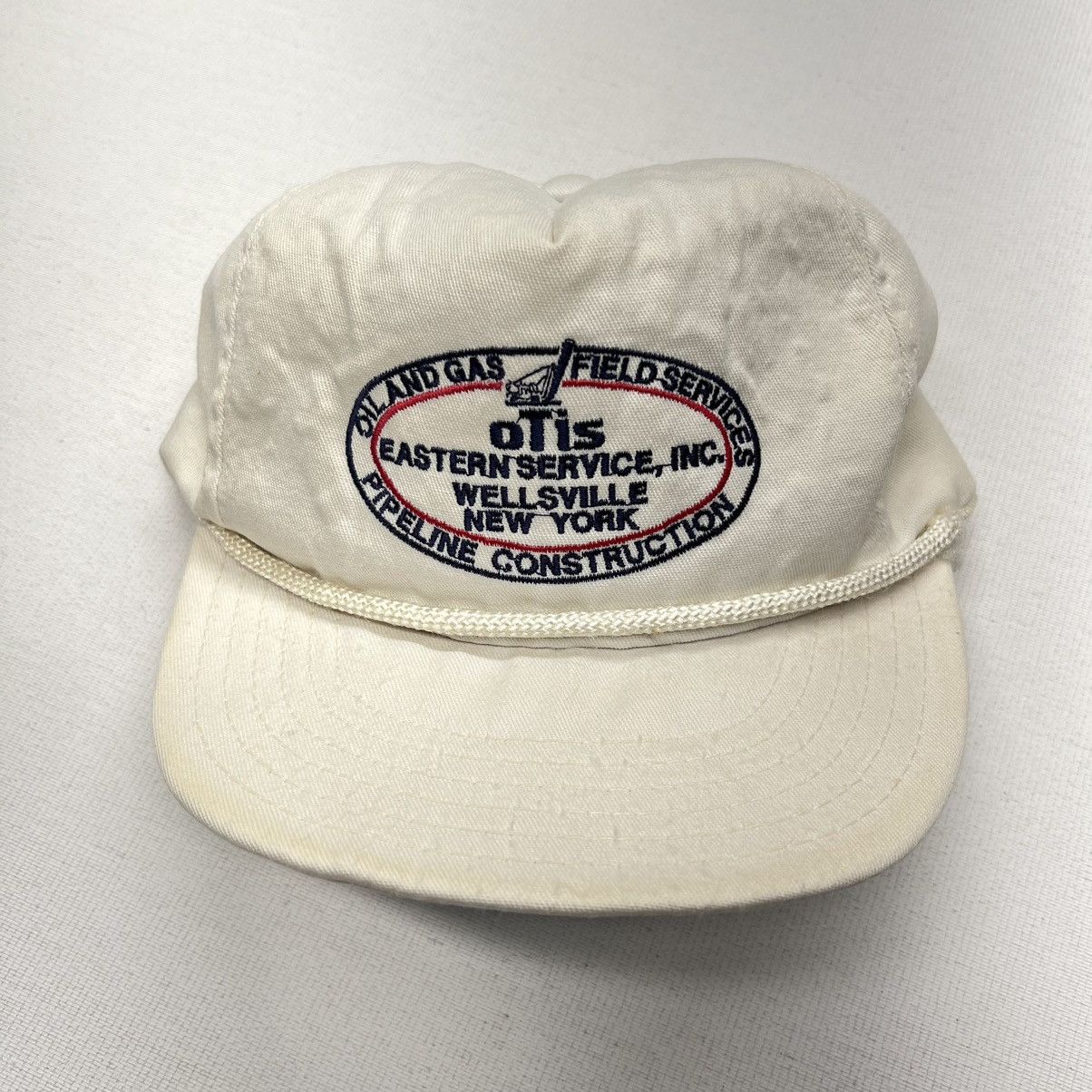 Vintage VTG Construction Hat Strap Back Oil Field Machine Pipeline Size ONE SIZE - 2 Thumbnail