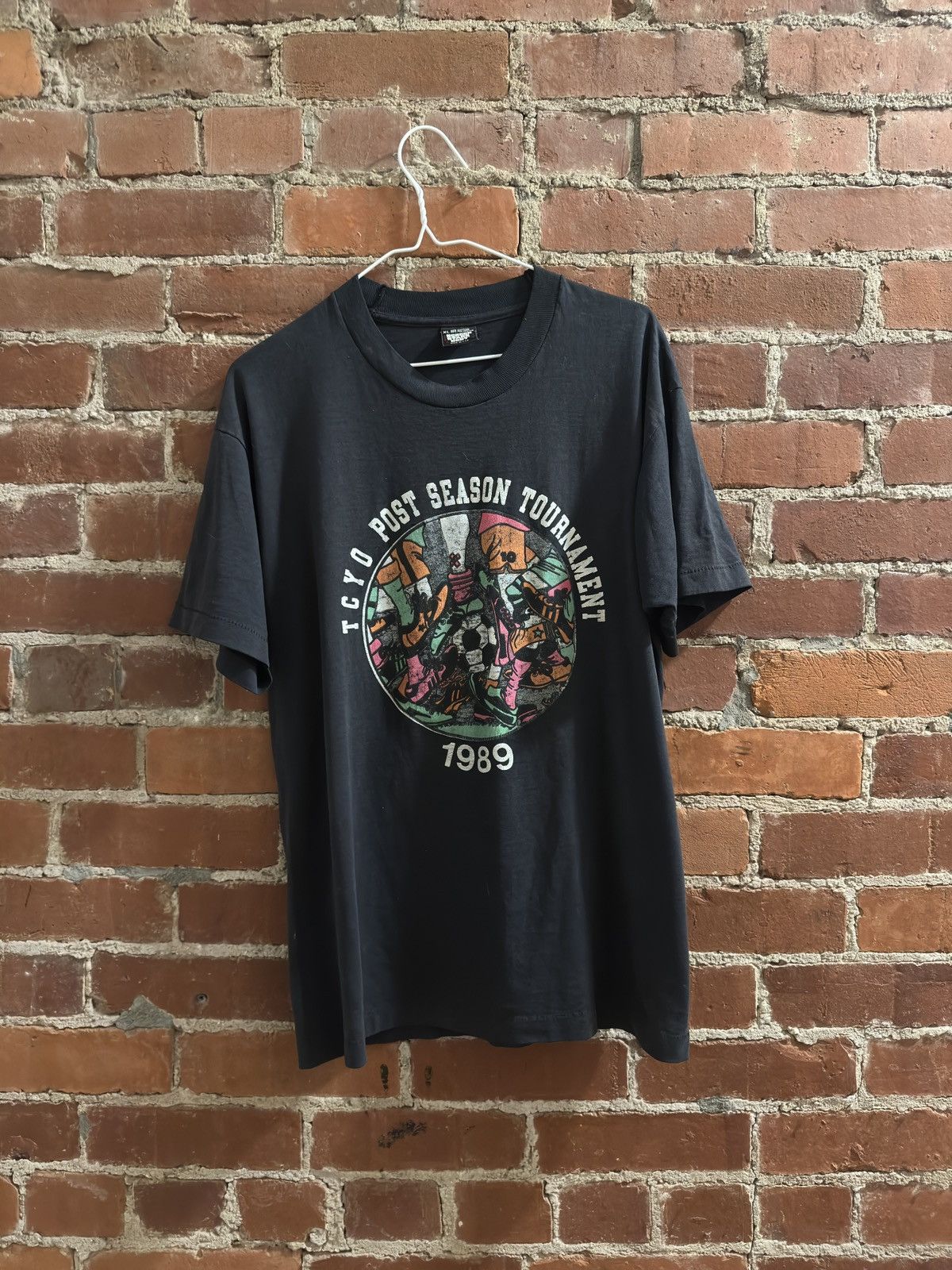 Vintage Vintage 1989 Soccer Graphic Tee Size US XL / EU 56 / 4 - 3 Thumbnail