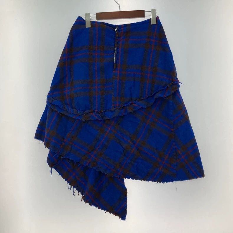 Comme des Garcons Comme Des Garcons size S Anamorphic plaid felted skirt Size 24" / US 00 / IT 34 - 2 Thumbnail