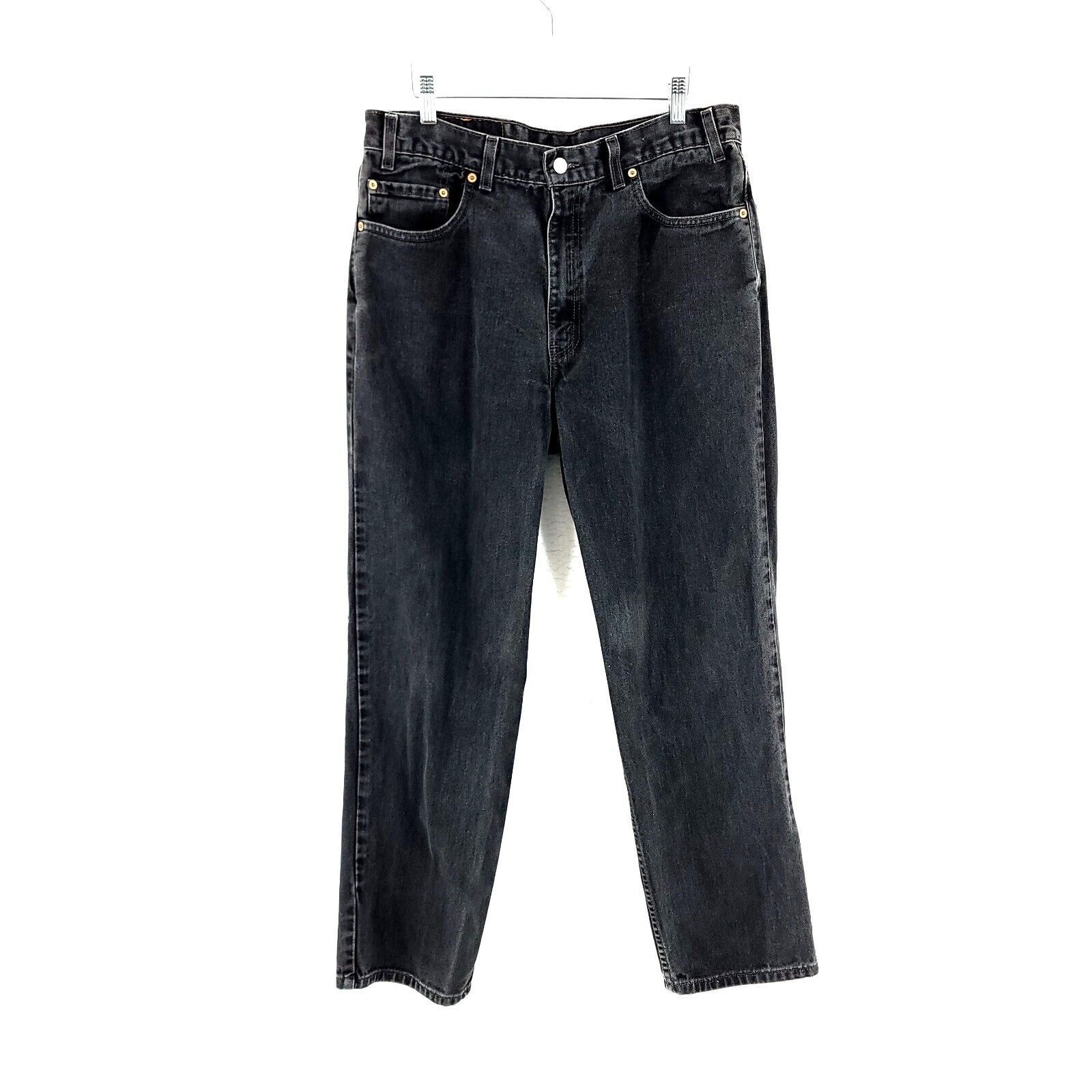Levi's Vintage Levi's Black Relaxed Fit 550 Denim Cotton High Rise Size US 34 / EU 50 - 1 Thumbnail