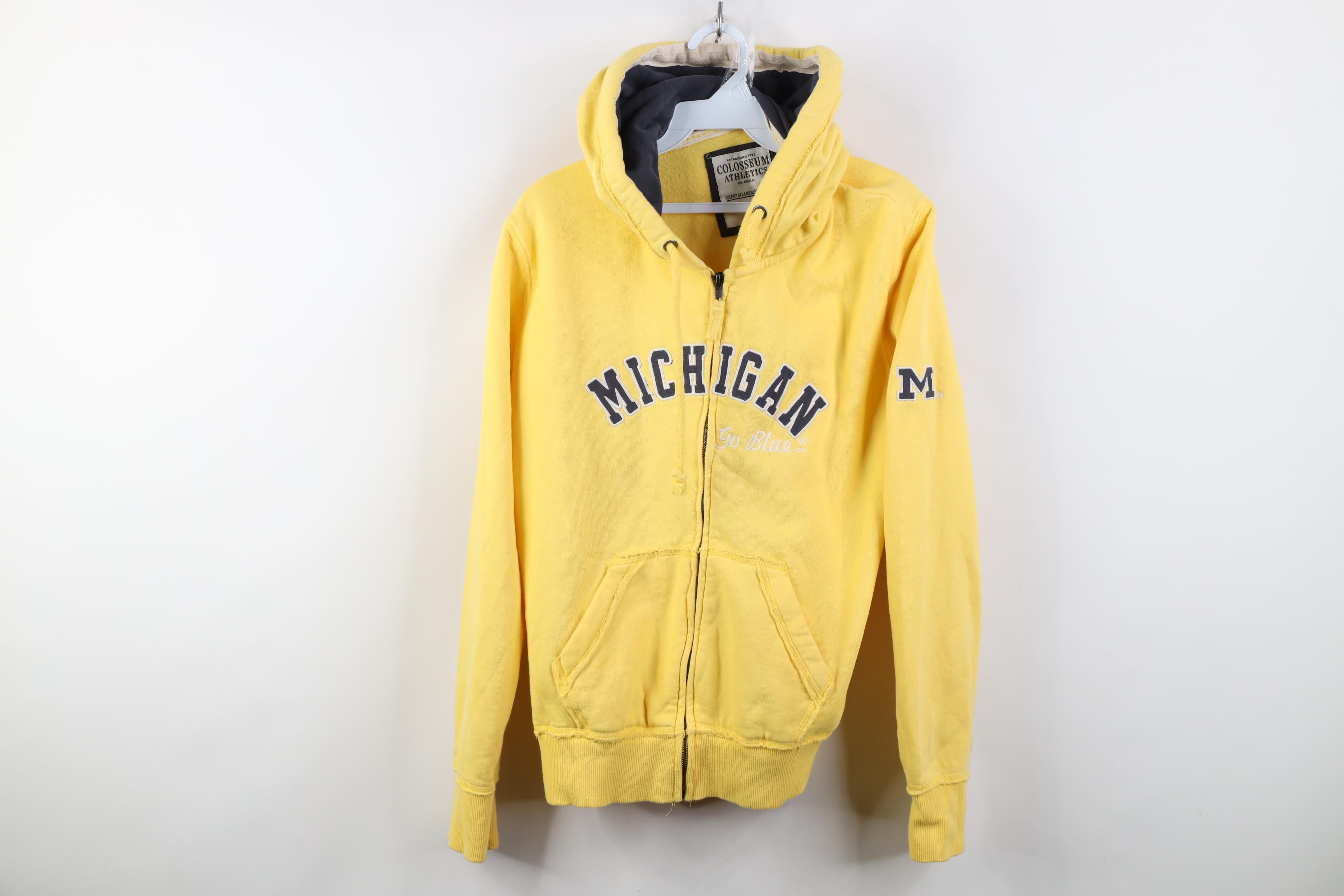 Vintage Vintage Y2K University of Michigan Full Zip Sweatshirt Size L / US 10 / IT 46 - 1 Thumbnail