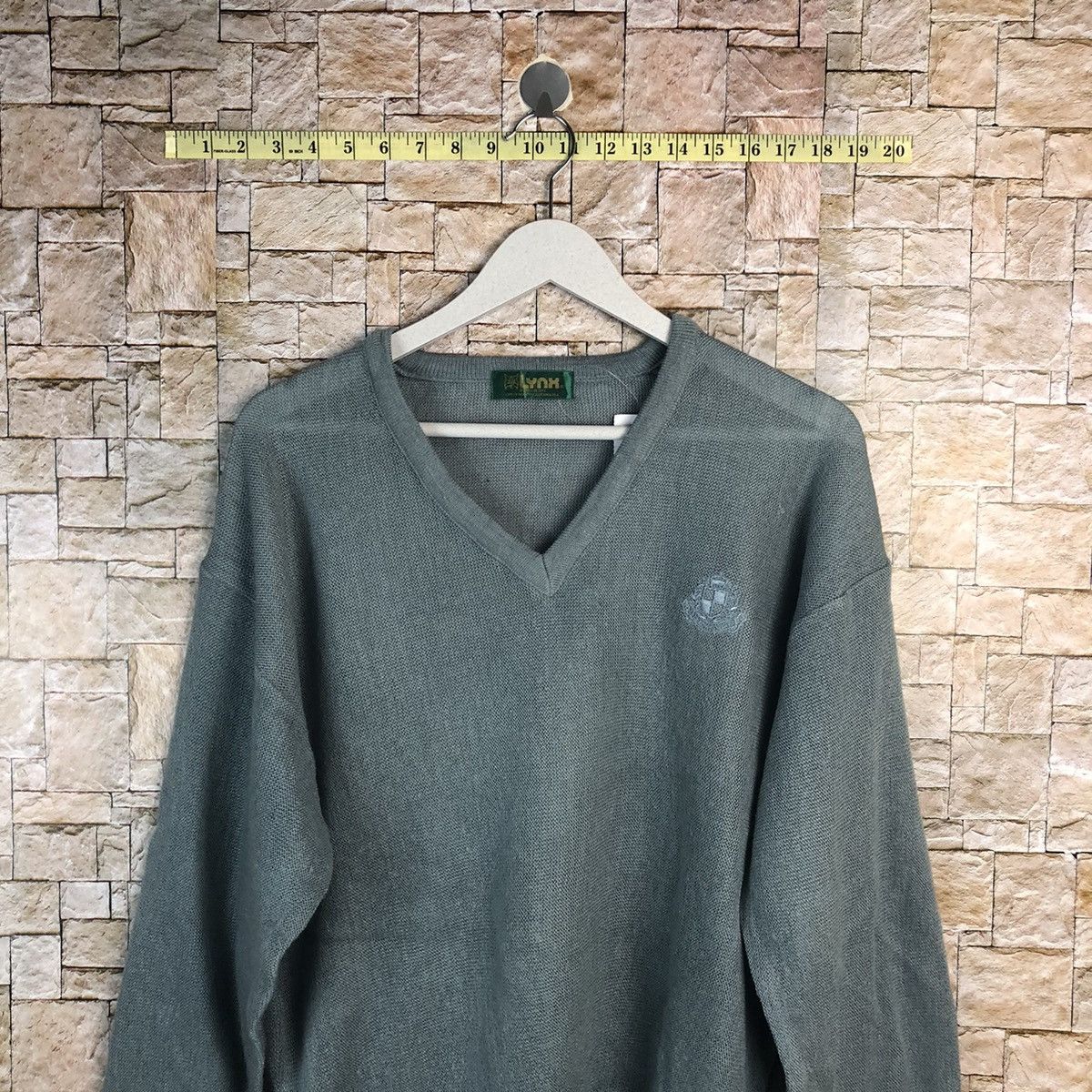 Homespun Knitwear × Japanese Brand Lynx Blue Knitwear vintage #A929 Size L / US 10 / IT 46 - 2 Thumbnail