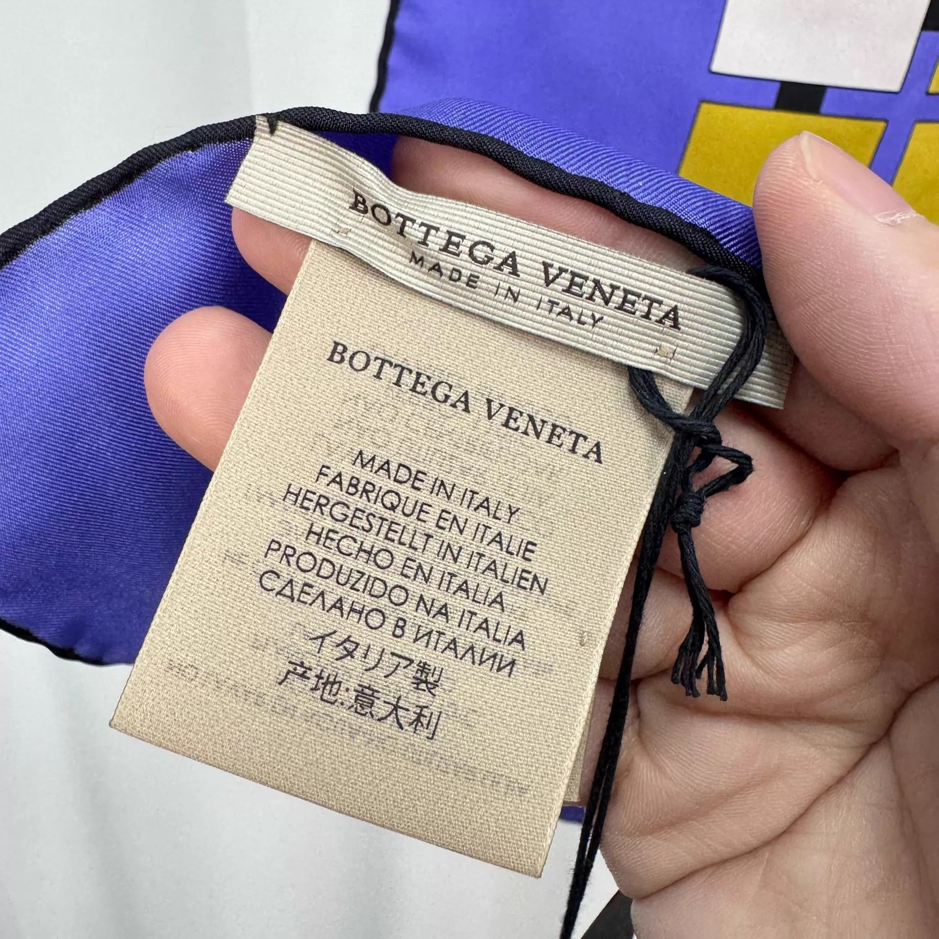 Bottega Veneta BV New Silk Scarf Square Check 140x140 Size ONE SIZE - 6 Thumbnail