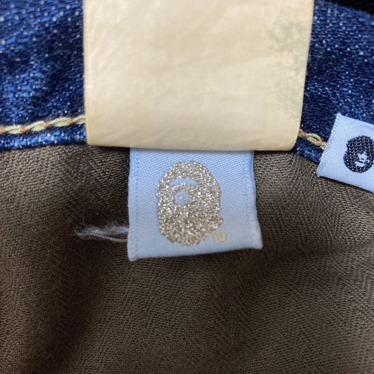 Bape VINTAGE BAPE DENIM JEANS COLLEGE LOGO and ASNKA LETTER Size US 29 - 6 Thumbnail