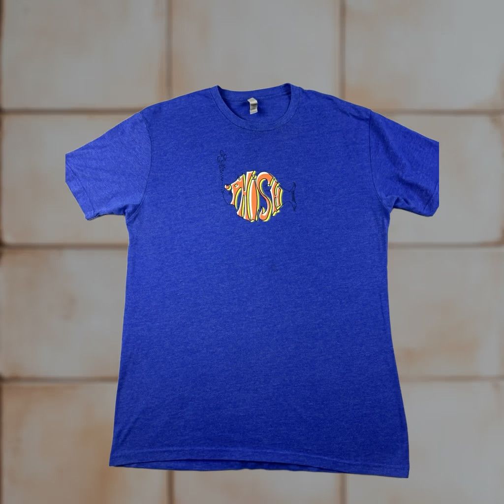 Vintage Phish Band Shirt Adult L Blue Short Sleeve 2019 Tour Music Graphic Print Crew Neck Cotton T-Shirt Regular Mens Size US L / EU 52-54 / 3 - 1 Thumbnail