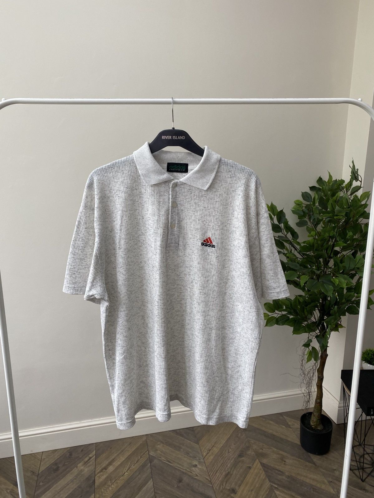 Adidas × Vintage Vintage Adidas Equipment Polo 90s Rare Hype Tee Size US XL / EU 56 / 4 - 2 Thumbnail