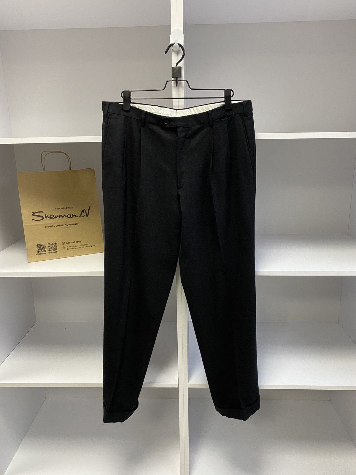 Brioni × Designer × Vintage Vintage Brioni Luxury Old Money Style Pants Size US 34 / EU 50 - 3 Thumbnail