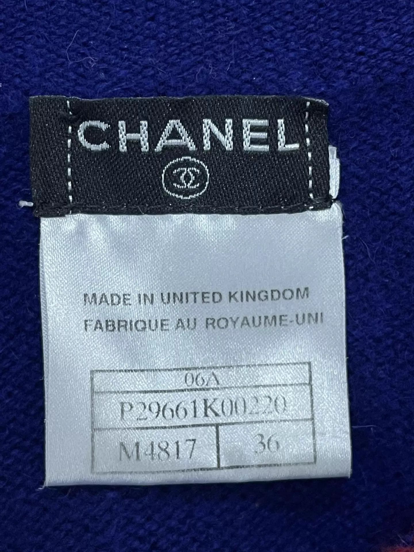 Chanel Chanel Colorblocked Tartan Cashmere Cardigan 36 New Size XS / US 0-2 / IT 36-38 - 4 Thumbnail
