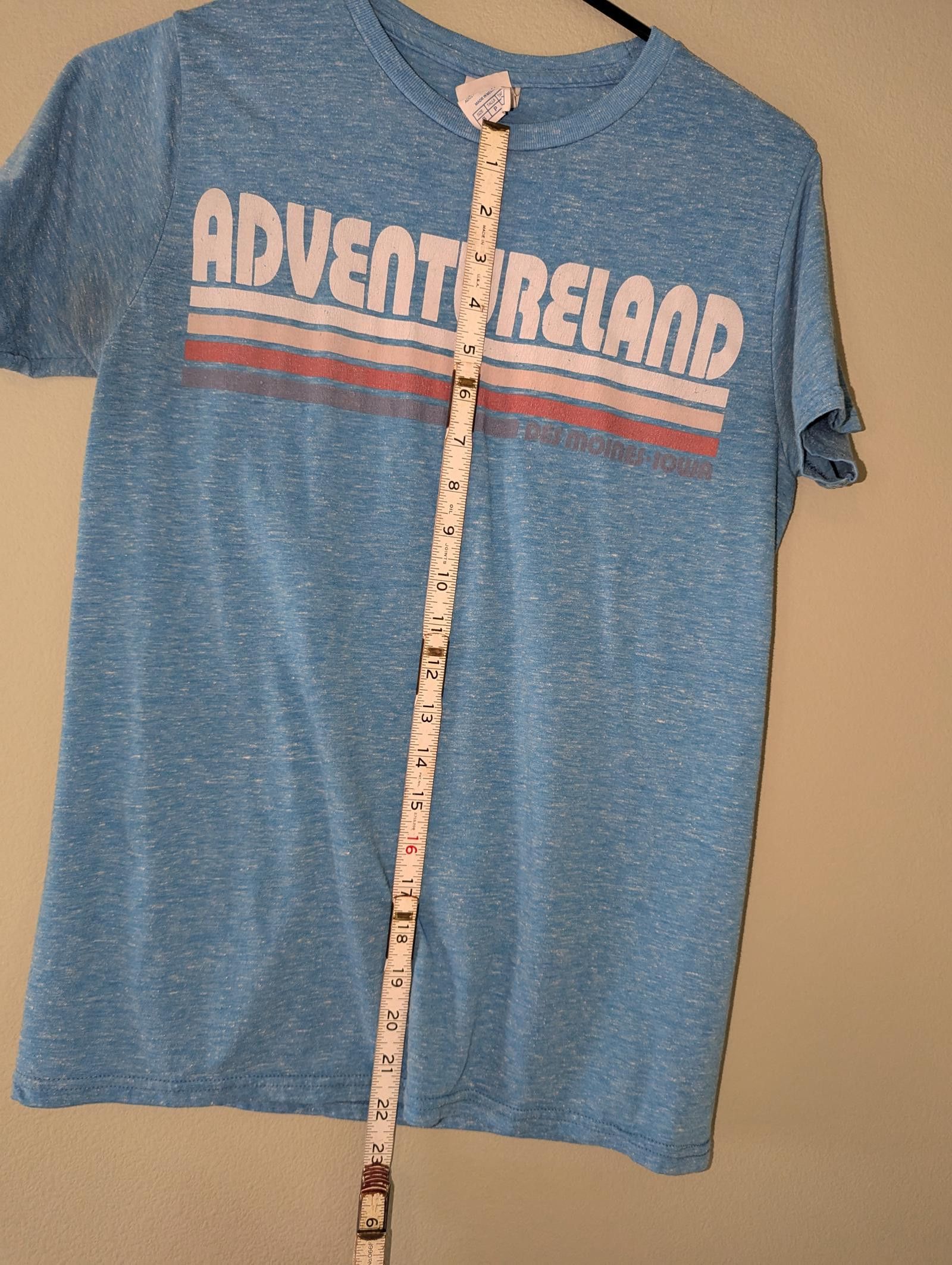 Delta Vintage Y2K Adventureland Graphic Tee - Soft Blue Size Small Size S / US 4 / IT 40 - 6 Thumbnail