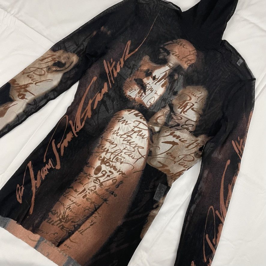 Jean Paul Gaultier AW1997 Jean Paul Gaultier Kissing Lovers Mesh Top Vintage Size US L / EU 52-54 / 3 - 3 Thumbnail