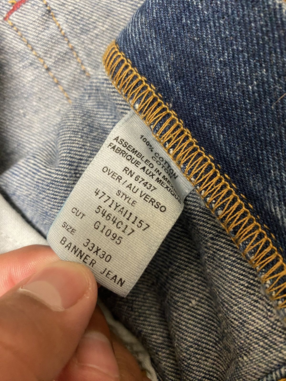 Polo Ralph Lauren × Ralph Lauren × Vintage Vintage Polo Jeans Ralph Lauren Baggy Blue Denim Banner Y2K Size US 34 / EU 50 - 6 Thumbnail