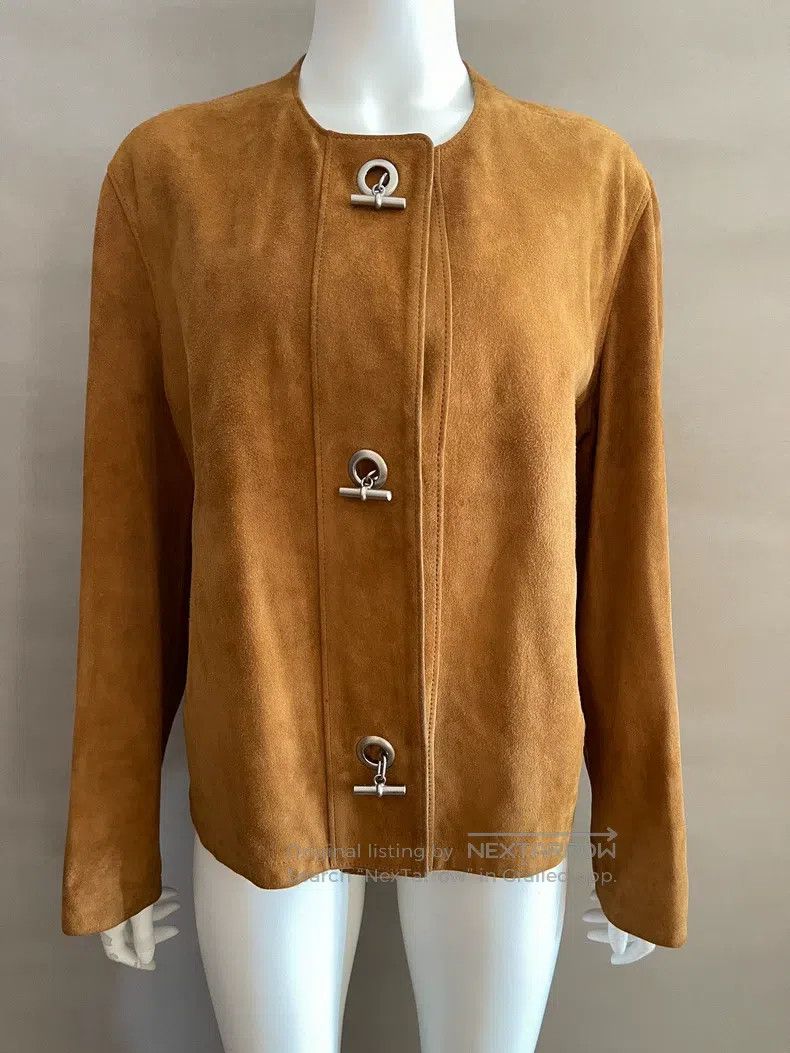 Hermes Hermes Suede Velvet Jacket Size S / US 4 / IT 40 - 1 Thumbnail