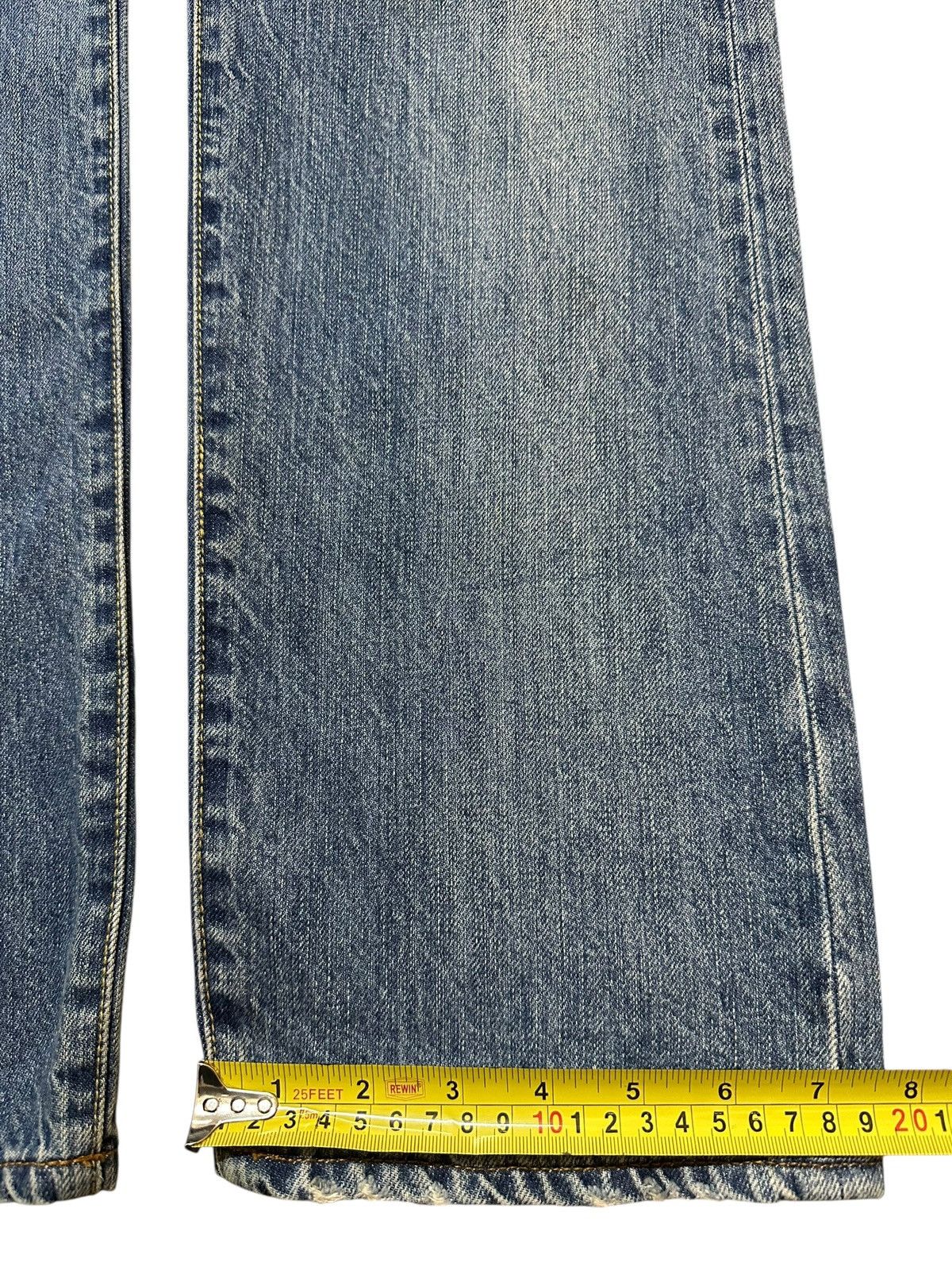 14th Addiction Vintage Japanese Brand Blue Faded Wash Distressed Jeans Size US 34 / EU 50 - 16 Thumbnail