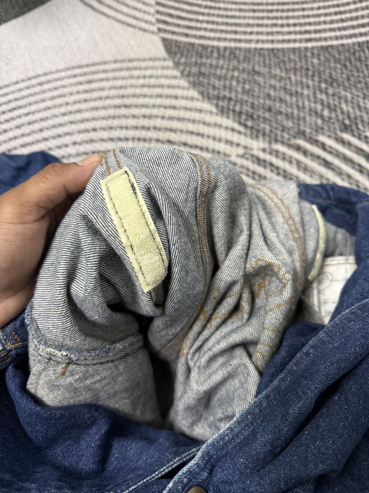 Trussardi Vintage Trussardi Rare Oversize Denim Blue Jacket Size US XL / EU 56 / 4 - 19 Thumbnail
