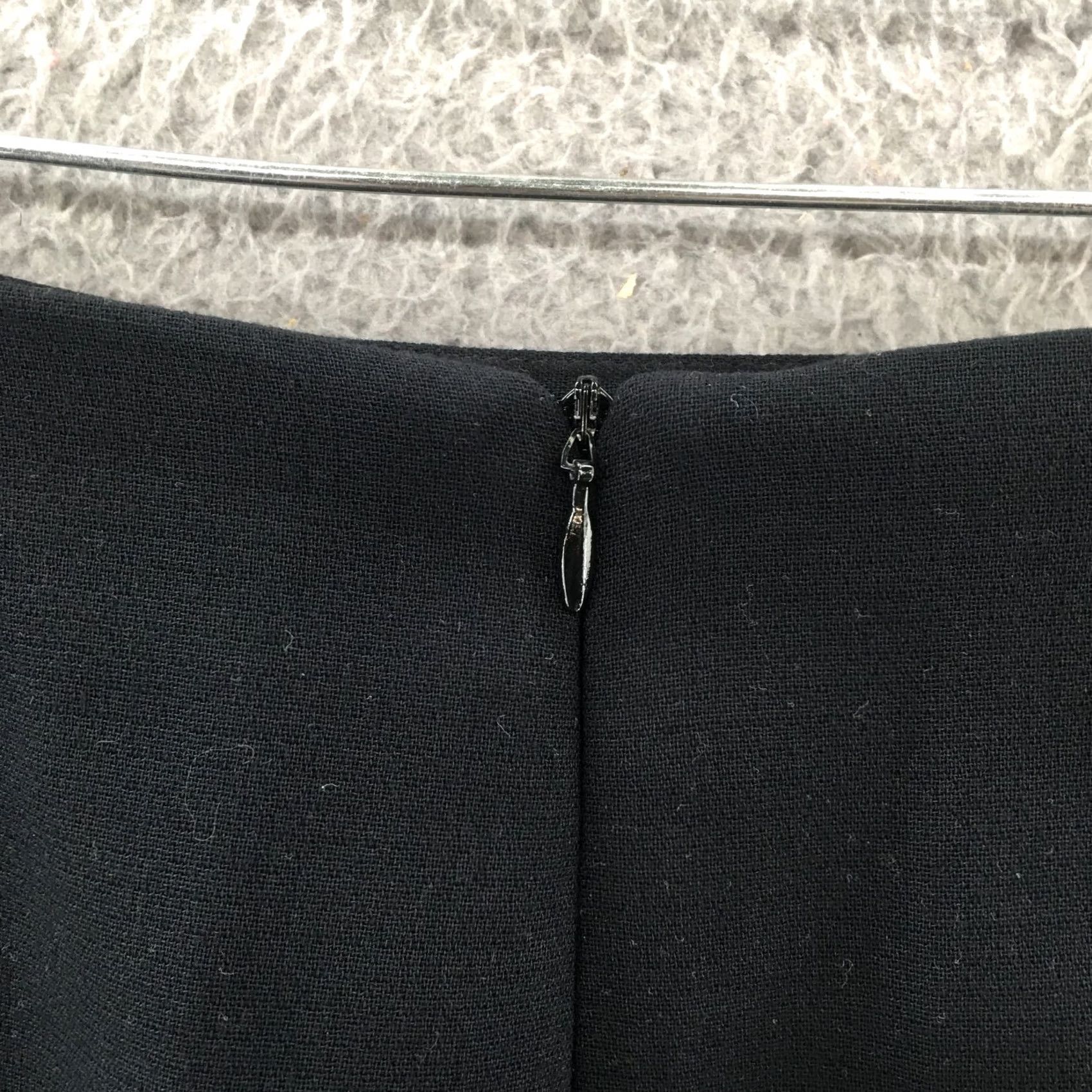 Gap GAP Side Slit Pencil Straight Skirt Womens 8 Black Flat Front Zip Back Casual Size 30" / US 8 / IT 44 - 6 Thumbnail