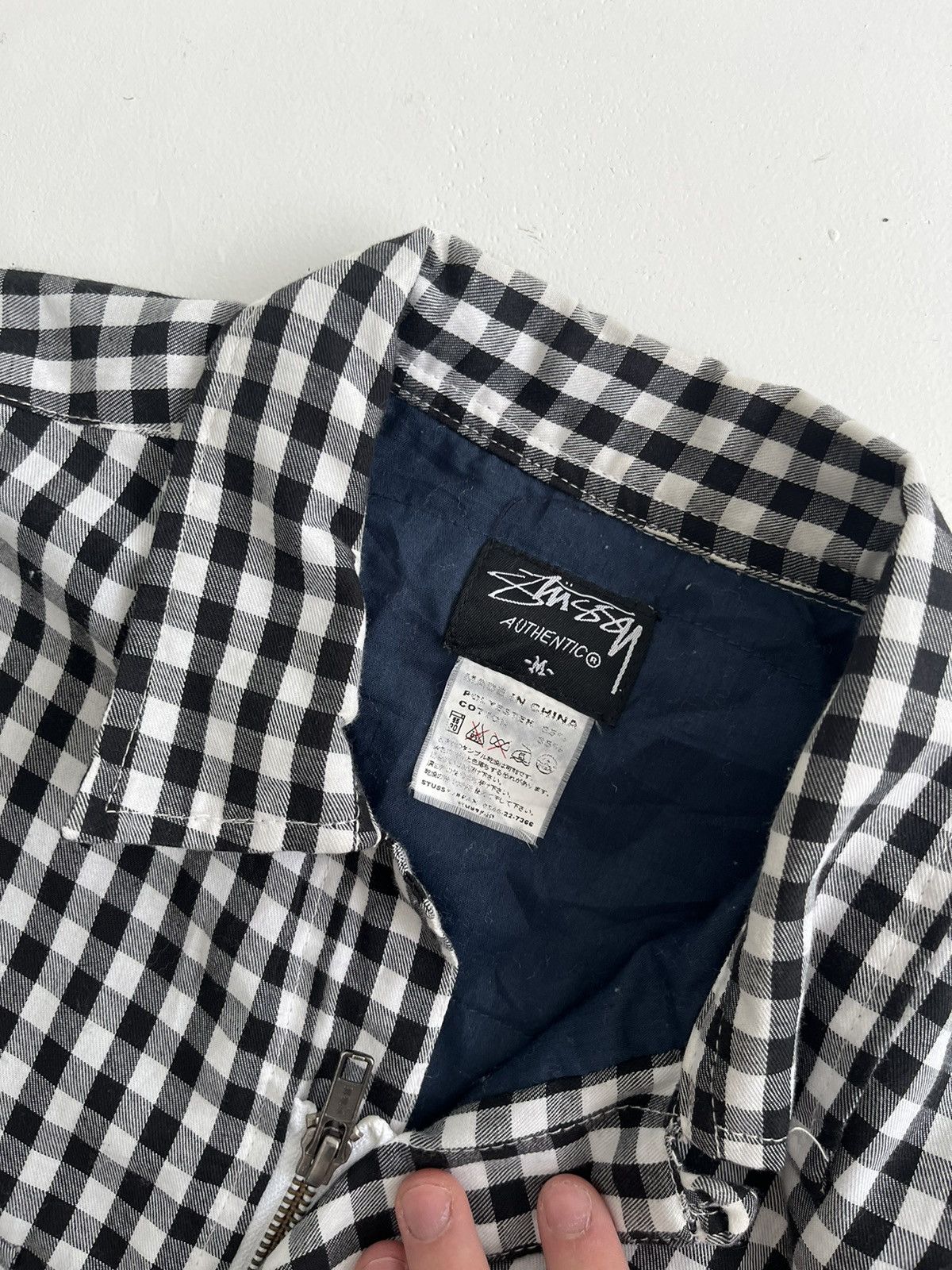 Stussy Vintage 90s Stussy Plaid Insulated Flannel Jacket zip shirt Size US M / EU 48-50 / 2 - 8 Thumbnail
