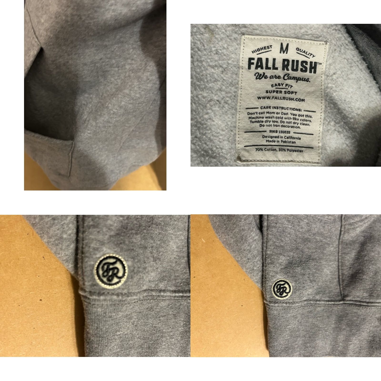 Vintage VTG St Bonaventure Bonnies Hoodie Adult Medium Heather Gray Drawstrings Pocket Size US M / EU 48-50 / 2 - 8 Thumbnail