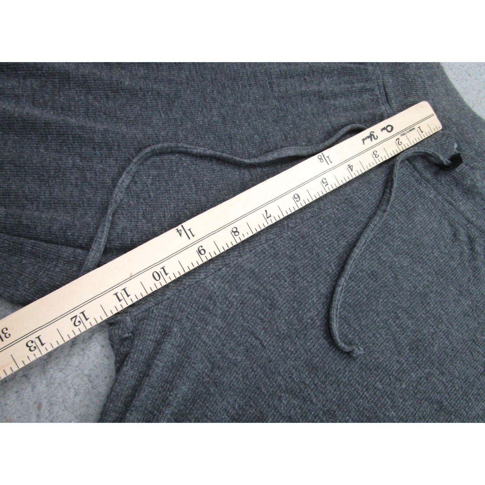 Vintage Aerie Lounge Pants Womens Small Gray Jersey Lace Trim Drawstring Soft Size S / US 4 / IT 40 - 5 Thumbnail