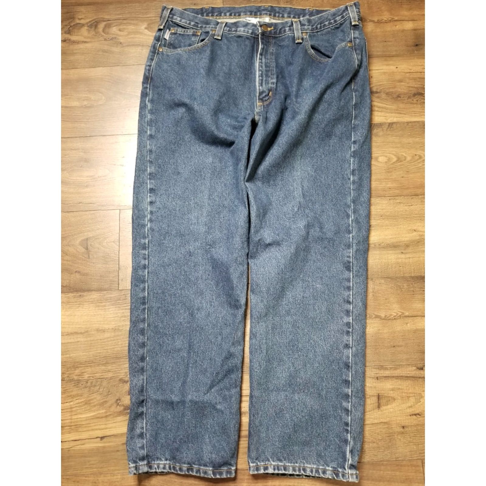 Carhartt Carhartt Jeans Denim Traditional Fit Blue Jeans 40x30 Regular 5-Pocket Mens USA Western Style Carhartt Traditonal Fit Size US 40 / EU 56 - 2 Thumbnail
