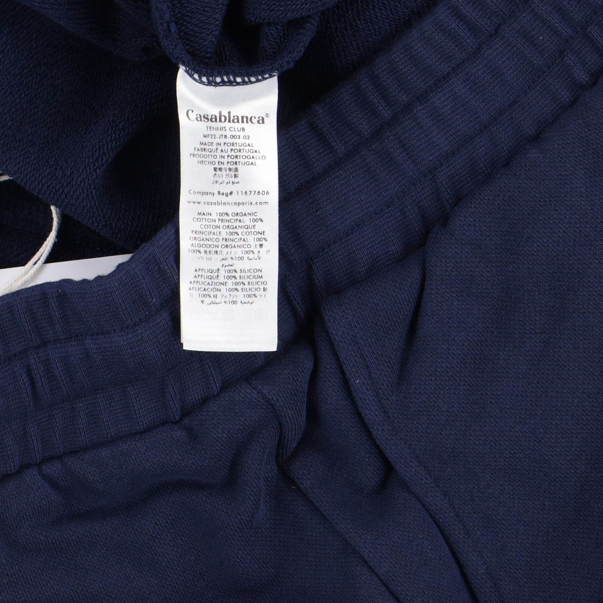 Casablanca Navy Blue Air Logo Patch Sweatshorts Size US 36 / EU 52 - 7 Thumbnail