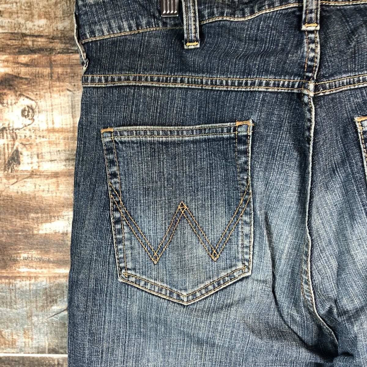 Wrangler Wrangler Blue vintage ripped Distressed Denim Pants #A2381 Size US 36 / EU 52 - 17 Thumbnail