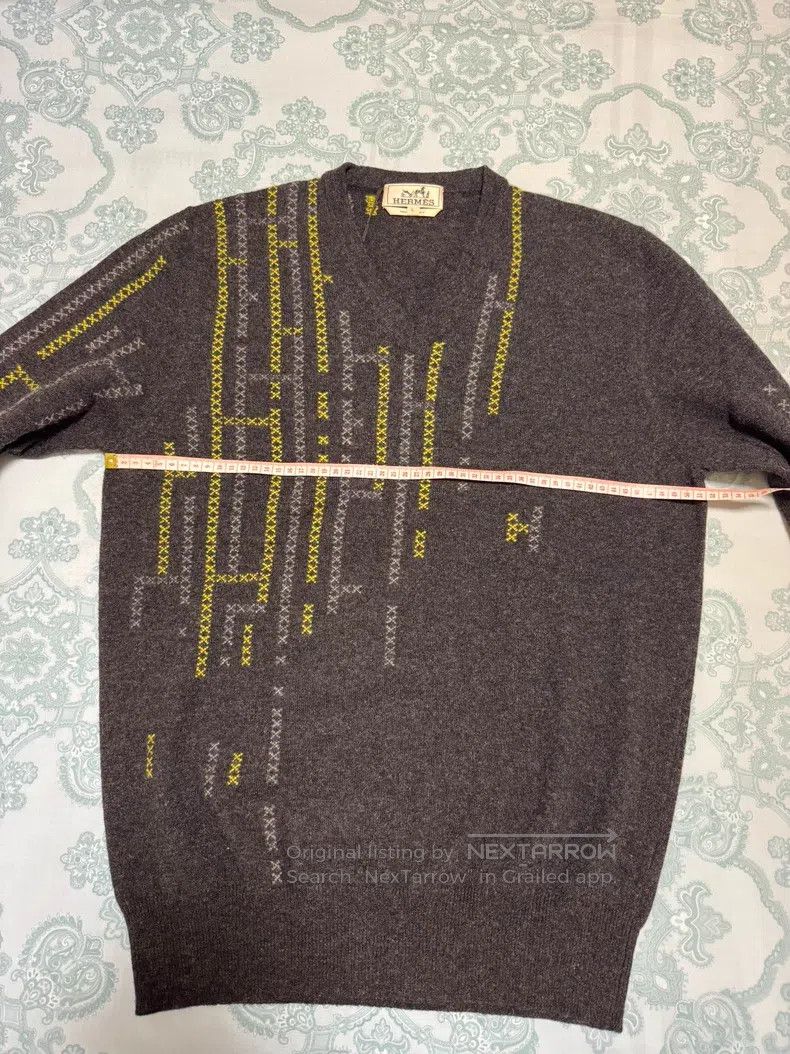 Hermes Hermes Cashmere Sweater with Full Embroidery, Hermes H Pat Size US L / EU 52-54 / 3 - 4 Thumbnail