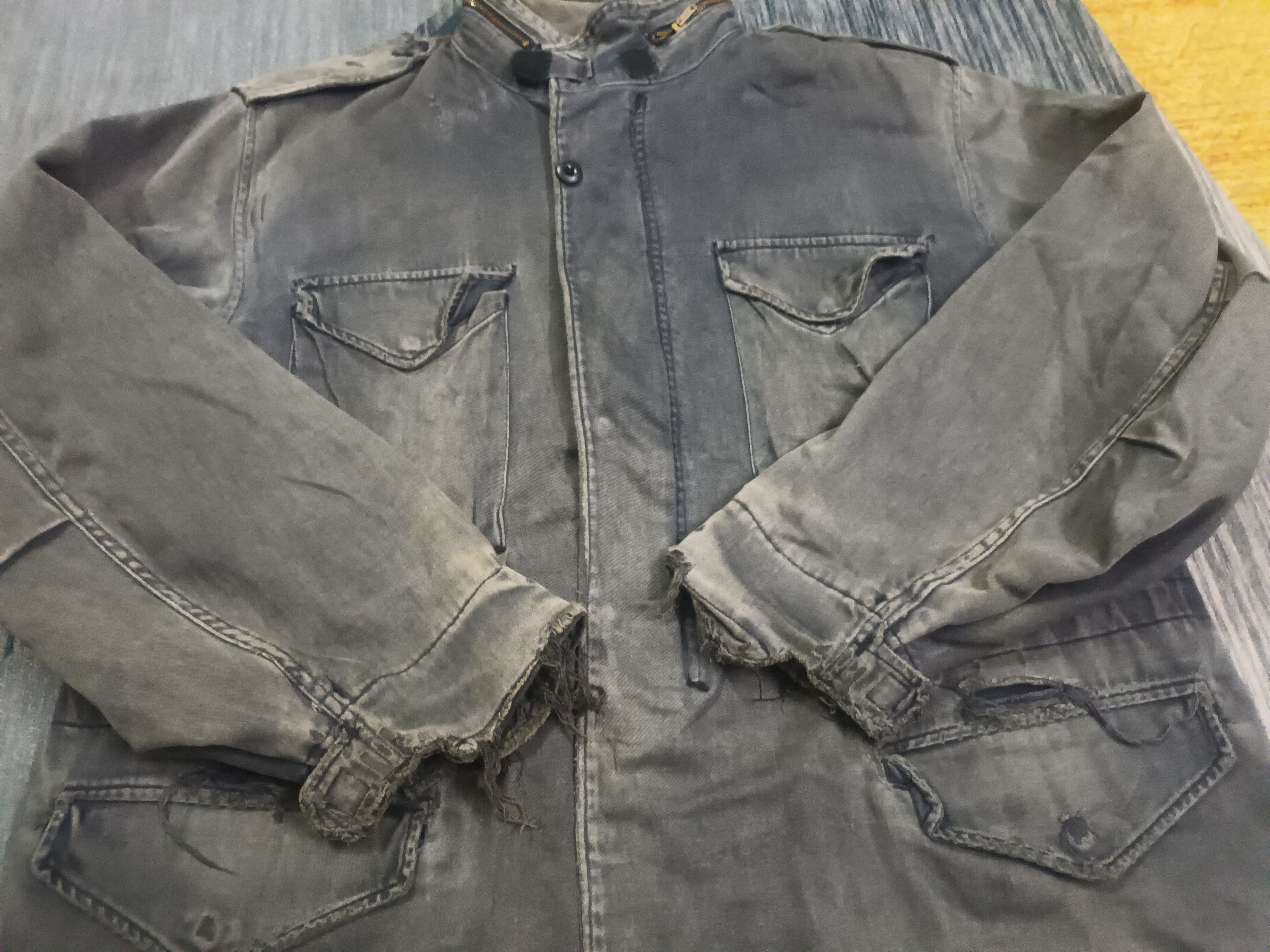 Alpha Industries 🔥 ALPHA MADE IN USA DISTRESSED JACKET 🔥 Size US XXL / EU 58 / 5 - 6 Thumbnail