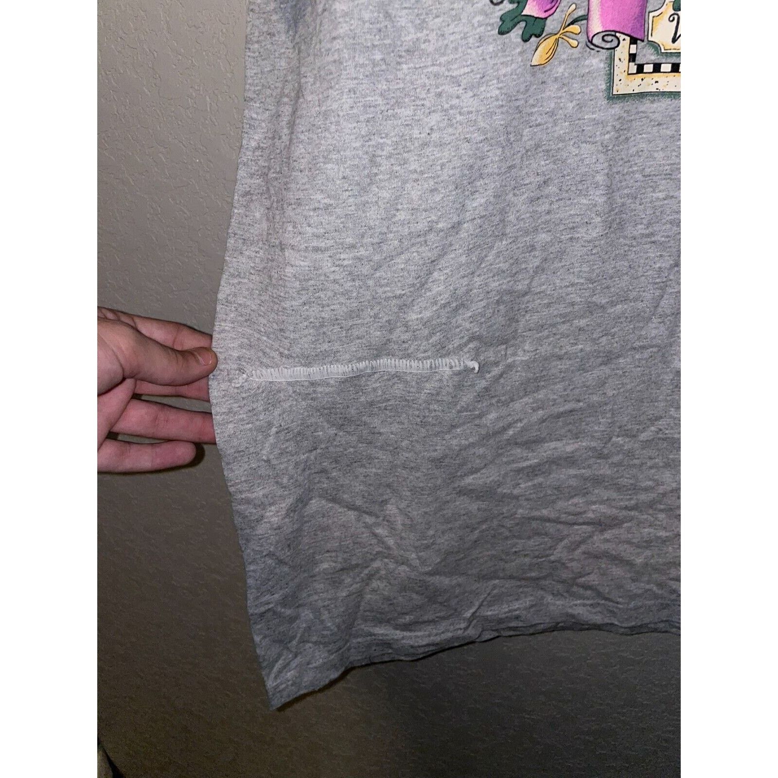 Jerzees Vintage Wisconsin Shirt Wildflowers Flower Test Print VTG L Size US L / EU 52-54 / 3 - 5 Thumbnail