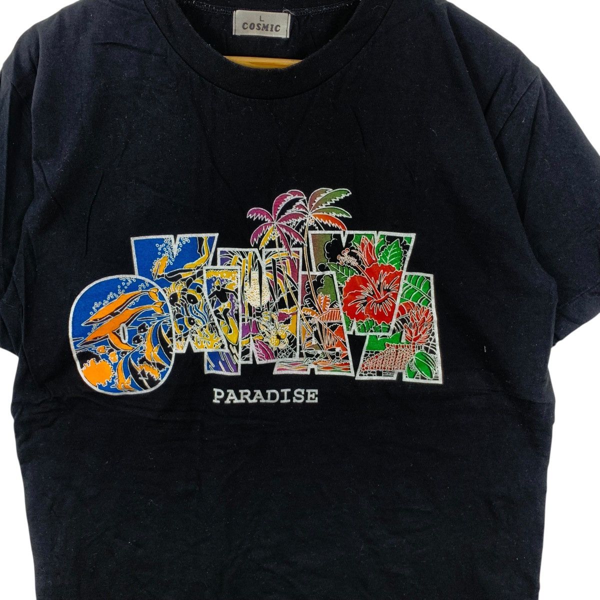 Vintage Vintage COSMIC OKINAWA PARADISE Hawaii Vacation Tee Shirt Size L / US 10 / IT 46 - 5 Thumbnail